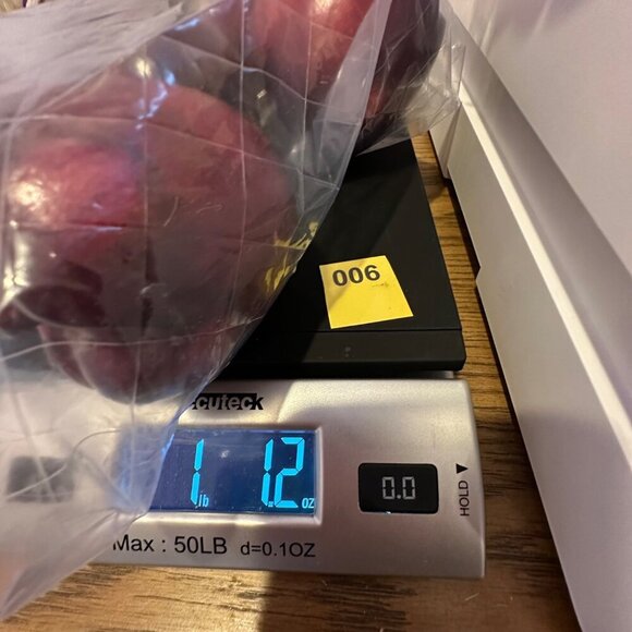 Set Of 5 Red Wooden Apples Rustic Farmhouse Kitchen Bowl Filler Decor Primitive - Picture 15 of 15